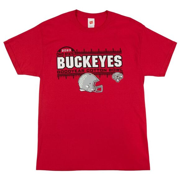 NCAA Ohio State Buckeyes Men's 2023 Goodyear Cotton Bowl T-Shirt in Red, Medium - Picture 1 of 4